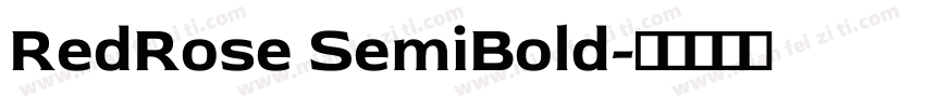 RedRose SemiBold字体转换